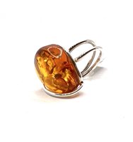Anello Domar Donna Ambra in Argento Ambra AMBER-AN-1-280 - AMBER-AN-1-280